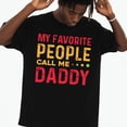 thumbnail image 1 of 180gsm T-Shirt for Men Funny Casual Short Sleeve Round Neck Gift - Men's Funny Dad T Black Shirt with Daddy Matching Outfits, 1 of 7