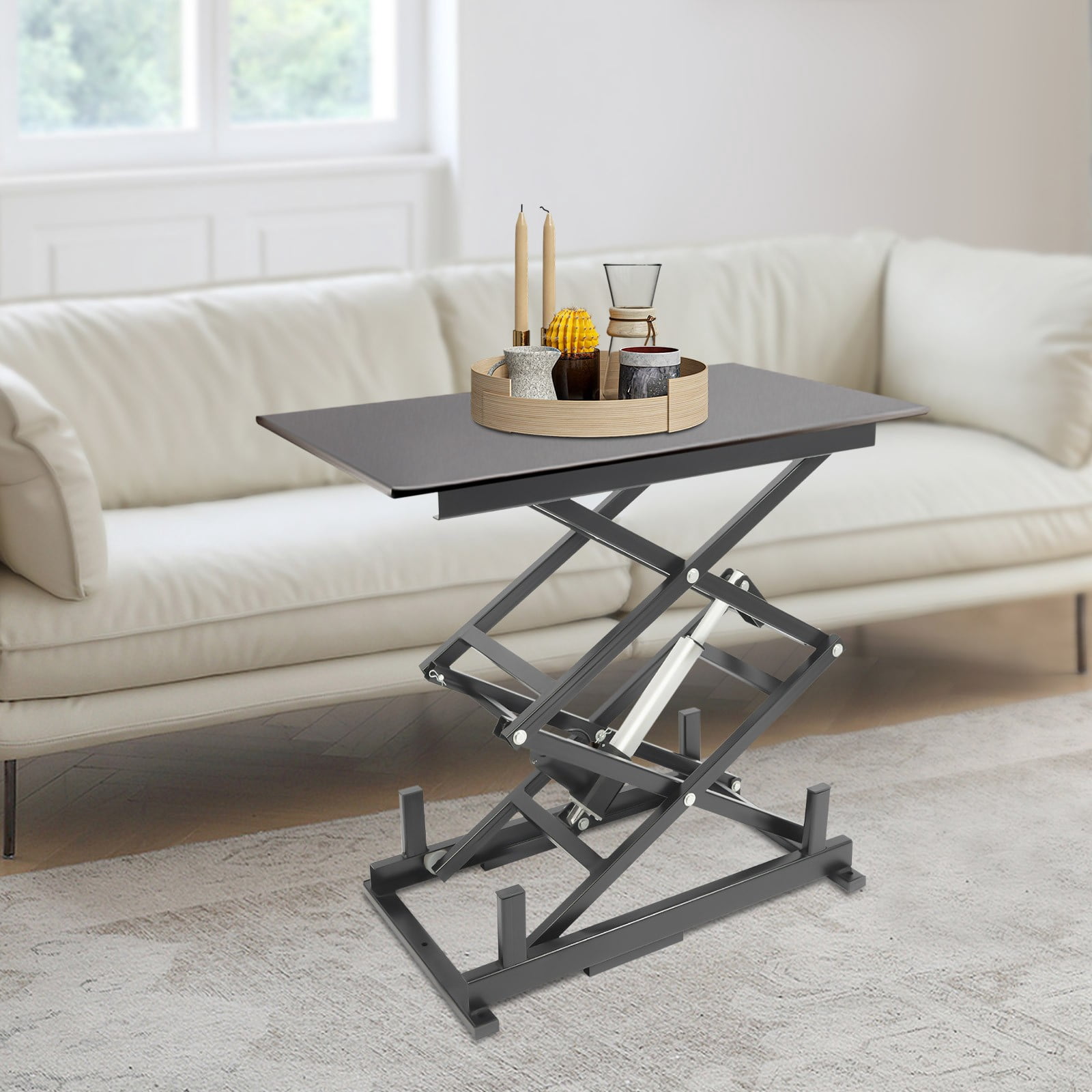 Remote Control Table Lift 180lbs Electric Scissor Lift Table W/Remote Control for Material ...