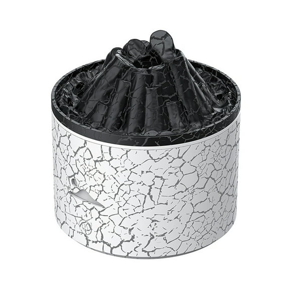 180ml Essential Oil Diffuser, Volcano Humidifier with Flame Aroma, Jellyfish Mist,7 Color LED,Auto Off for Home Office,A