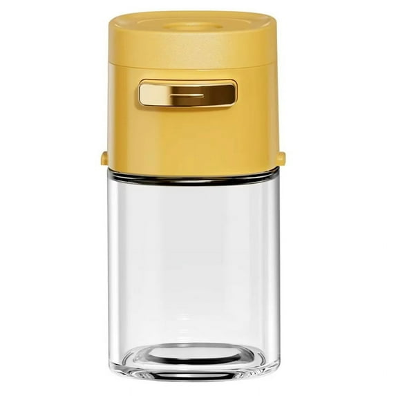 180ml Glass Salt Shaker with Press-Type Control, Sealed Seasoning Jar for Kitchen Use, Easy to Clean B