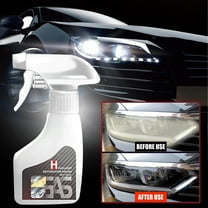 180ml Headlight Restoration Kit with Crystal Coating - Powerful Yellowing/Oxidation Remover, Lens Refurbishing Cleaner for Car Headlights,UV Protection (Prevents Scratches/Future Yellowing)