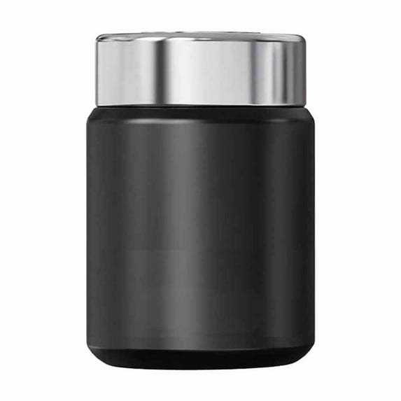 180ml Portable Insulated Cup - 316 Stainless Steel Liner Vacuum Flask, Hot & Cold Beverage Kettle (Black)