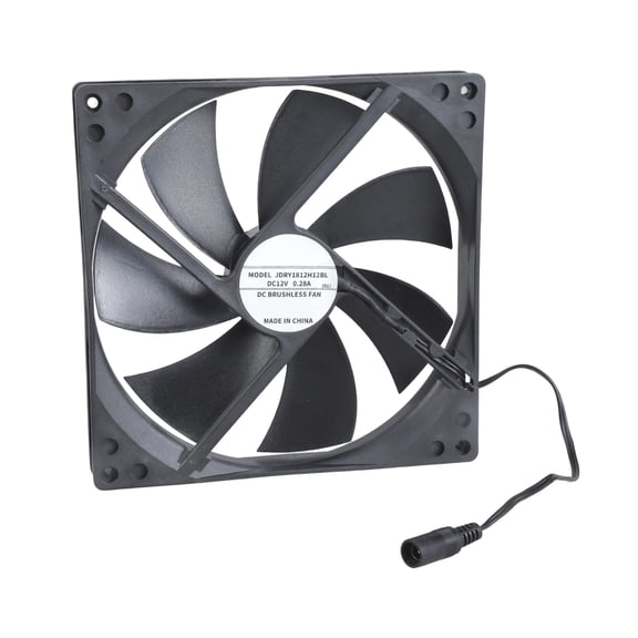 180mm Double Bearing 12V Cooling Fan 5.5x2.1mm Low Noise High Airflows For PC Case Server Cabinet Ventilation Fan