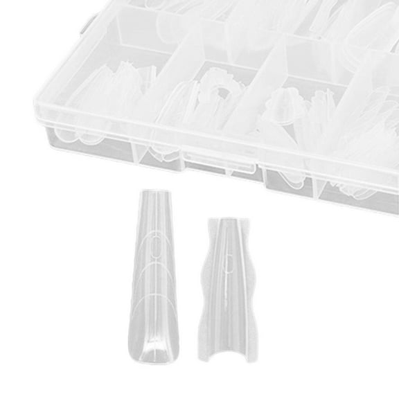 180pcs Almond Shape Sandwich Nail Forms For Profional Use Nail in Salons