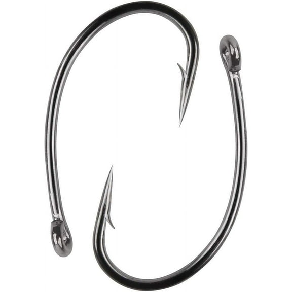 180pcs Carp Fishing Hooks Barbed, High Carbon Steel Curved Fishing Hooks Circle Shank Bait Jig Hooks for Freshwater Saltwater Size 2 4 6 8