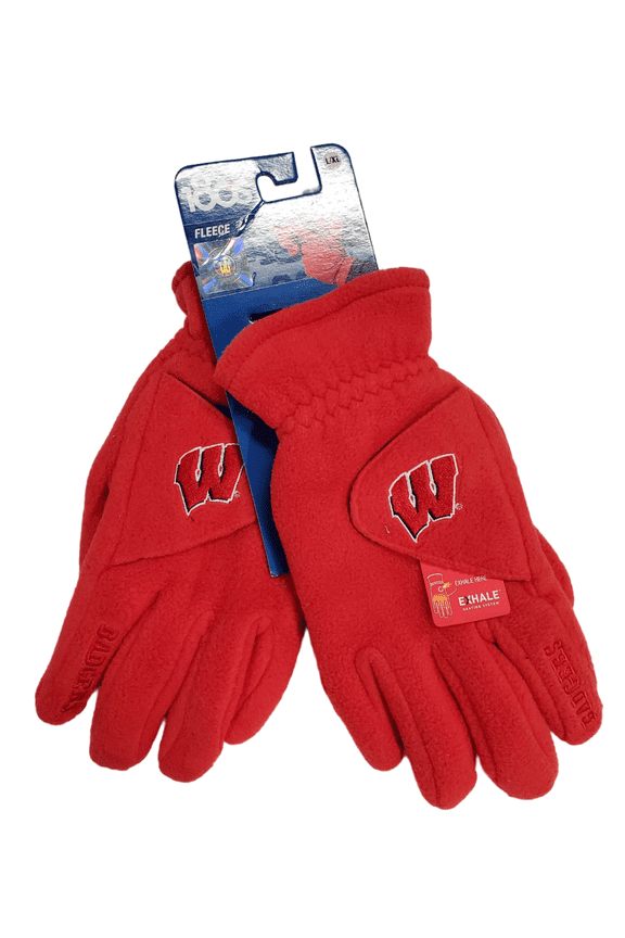 Unisex Washington Huskies Thinsulate Fleece Winter Gloves, Garnet Red, L/XL