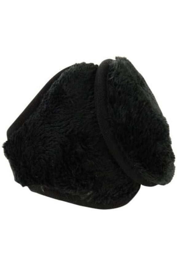 Women's Ear Warmers with Quantum Sound - Lush Fleece Black