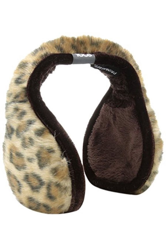 Women's Vail Ear Warmers, Gold Leopard, One Size