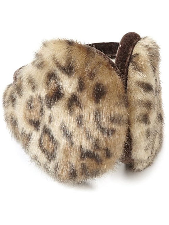 Women's Vail Earmuffs, Gold Leopard, One Size