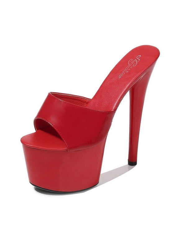 181 Series 16.5cm Heel 7cm Platform 2021 Summer New Leather Fish Toe Shoes Women High Heels Sexy Platform Sandals LFD