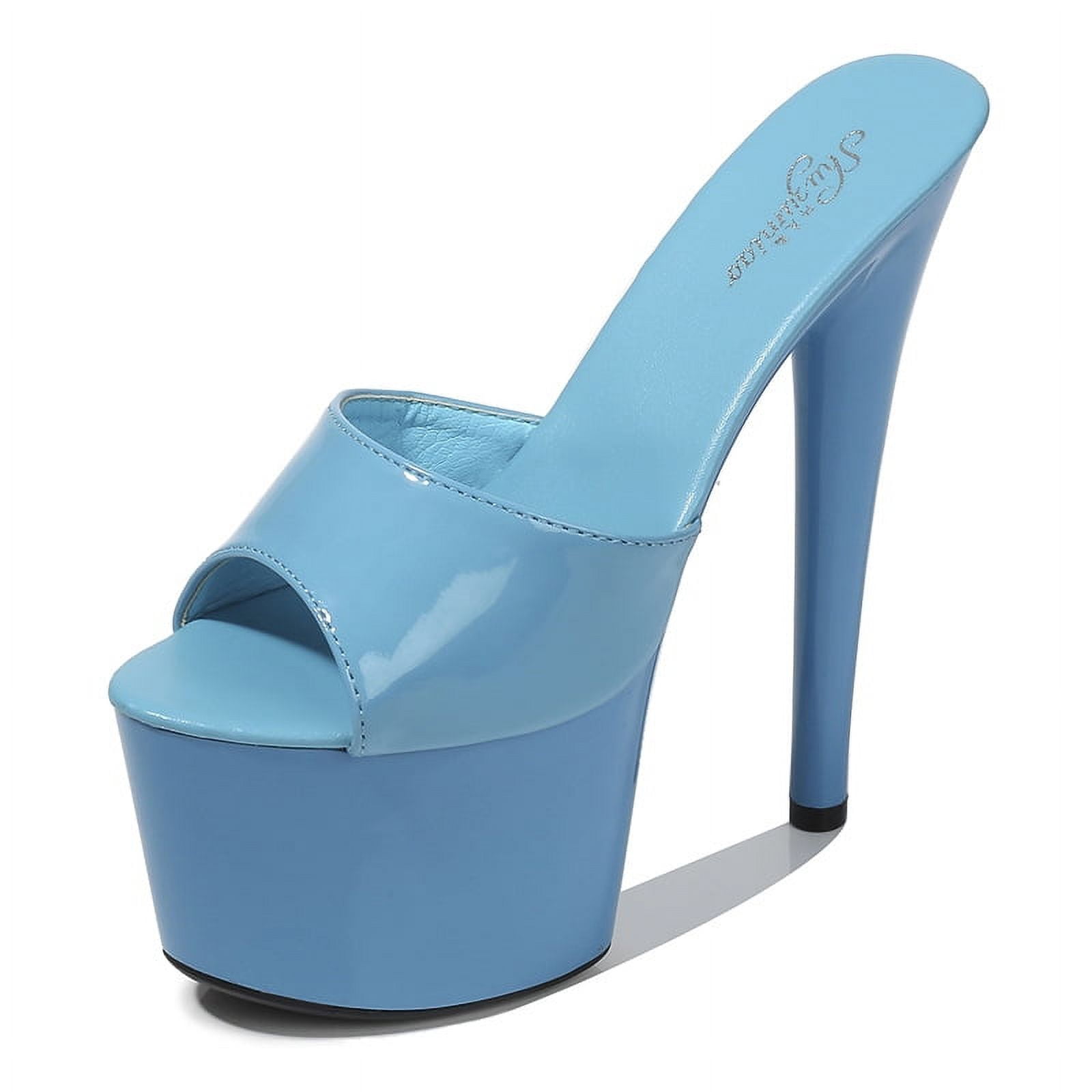 platform shoes with goldfish in the heel