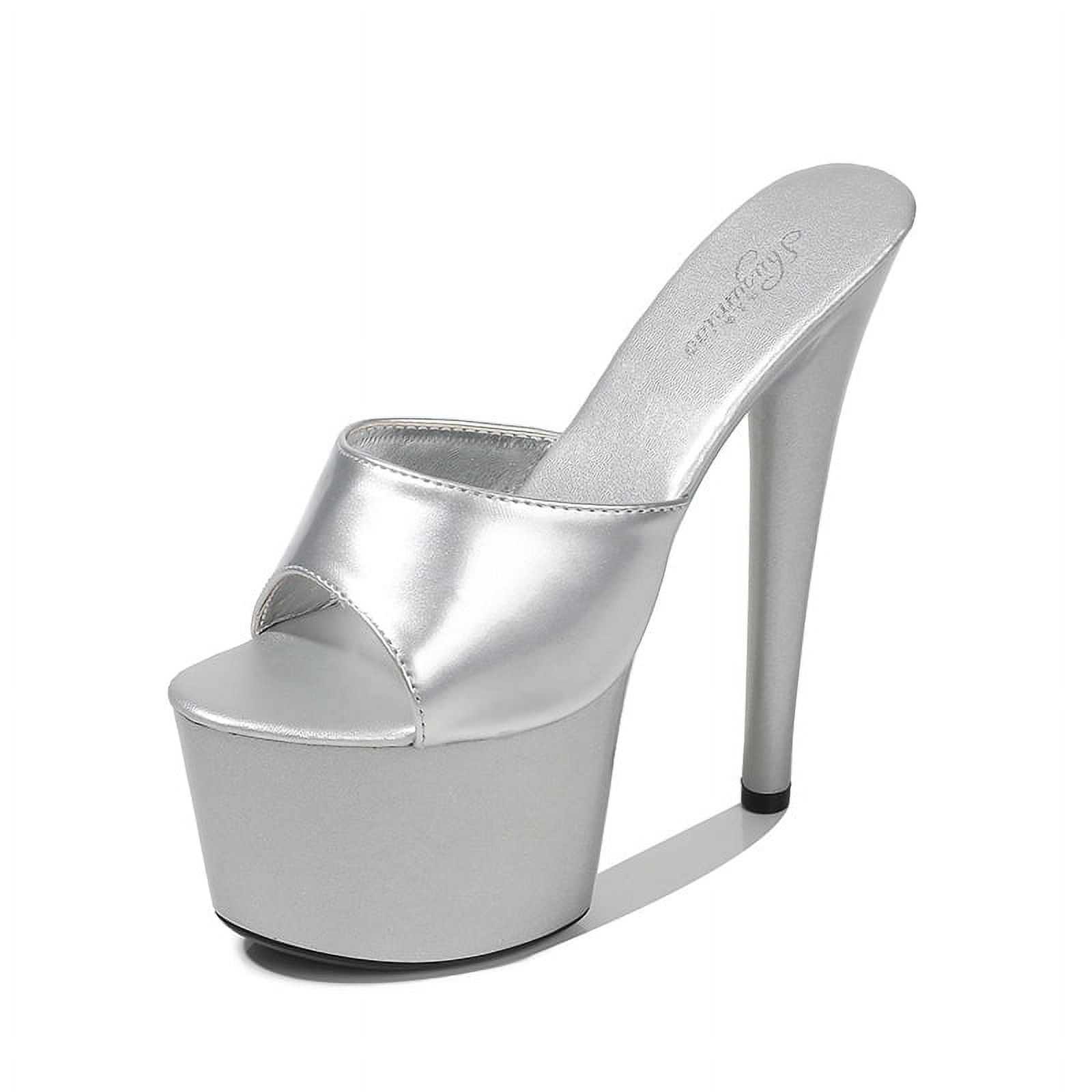 platform shoes with goldfish in the heel