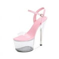 thumbnail image 1 of 181 Series 17cm Heel 7cm Platform Woman Shoes Summer Transparent High Heels Crystal Pole Dance Wedding Shoes LFD, 1 of 7
