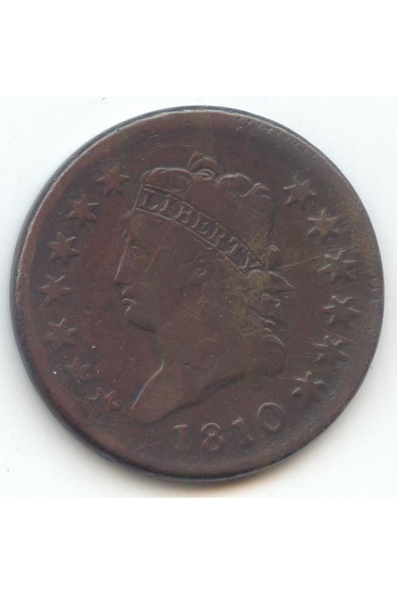 1810 Classic Head Large Cent, Fine Details