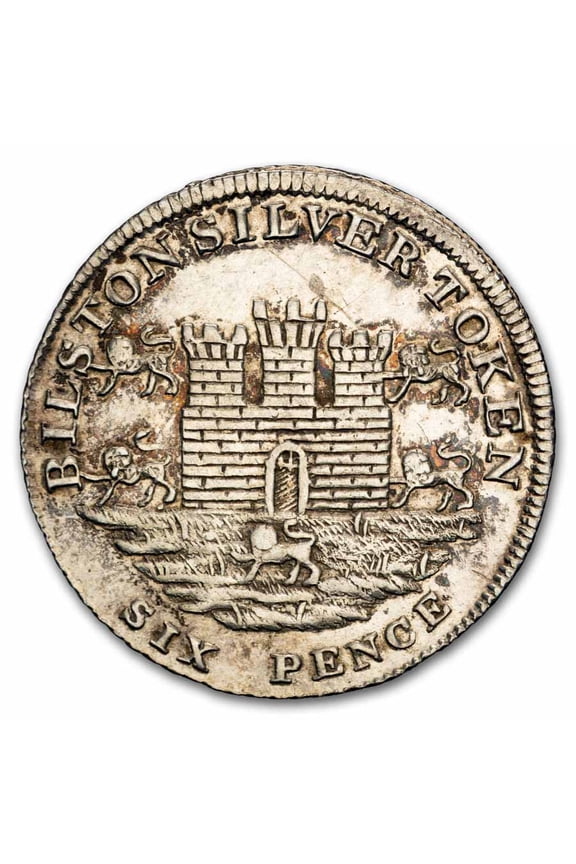 1811 Bilston Silver 6 Pence Merchant Token AU (Details)
