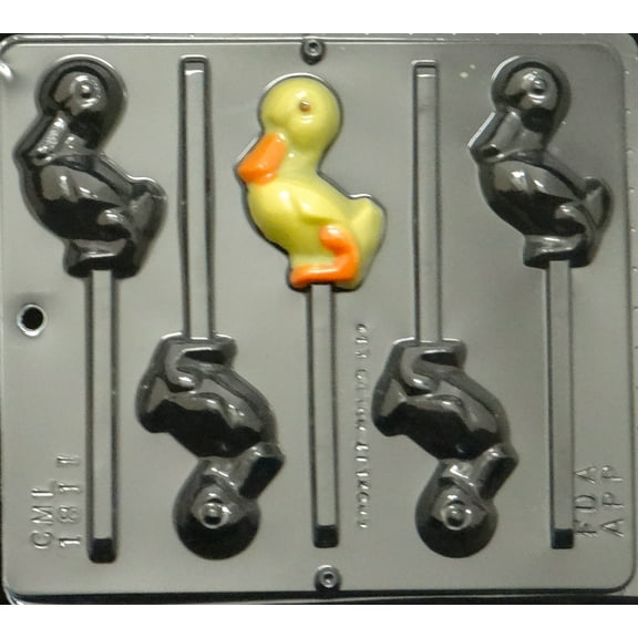 1811 Duck Pop Lollipop Chocolate Candy Mold