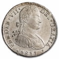 thumbnail image 1 of 1811 Mo HJ Mexico AE 8 Reales Ferd. VII BU (Armored Bust), 1 of 2