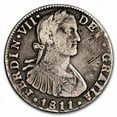 thumbnail image 1 of 1811-Mo TH Mexico Silver 2 Reales Ferdinand VII Fine, 1 of 2