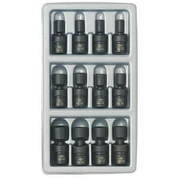 1814 12 Piece 1/4 Inch Drive Universal Swivel Socket Set 5-15mm