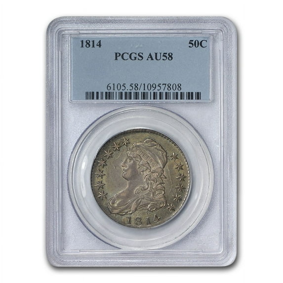 1814 Capped Bust Half Dollar AU-58 PCGS