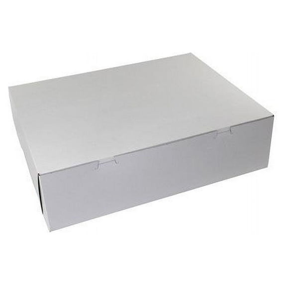 18145-18455B-26 PEC 18 x 14 x 5 in. White Cake Box - Case of 50