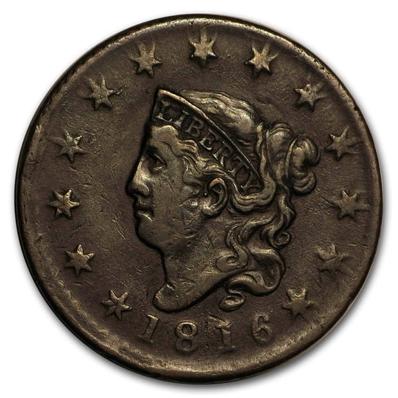 1816 Large Cent VF