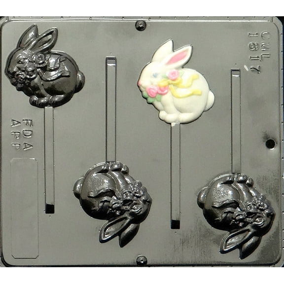 1817 Bunny Pop Lollipop Chocolate Candy Mold