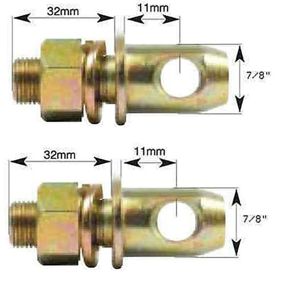 181777M1 Qty 2: Stabilizer Pin Fits Massey Ferguson