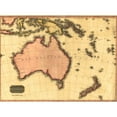 thumbnail image 1 of 1818 Map Of Australia History (36 x 24), 1 of 2
