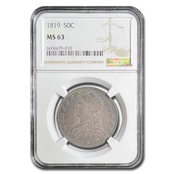 1819 Bust Half Dollar MS-63 NGC