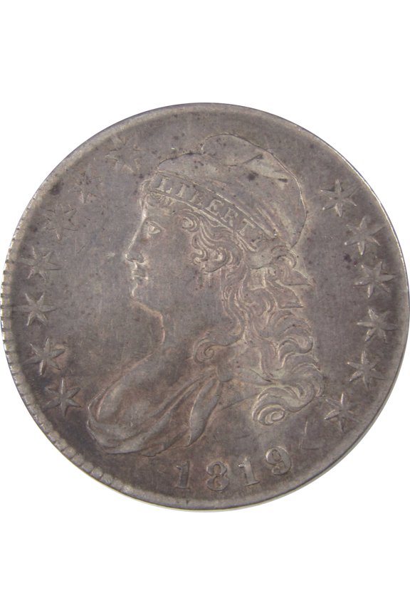 1819 Large 9 Capped Bust Half Dollar Extremely Fine Silver SKU:I17990