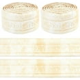thumbnail image 1 of 181x3.2 Inch Foam Molding Peel and Stick 3D Flexible Wall Edging Lines Baseboard White Gold Self Adhesive Wallpaper Border Trim Mirror Sticky Wall Base Moulding Trim for Wall Hotel, 1 of 9
