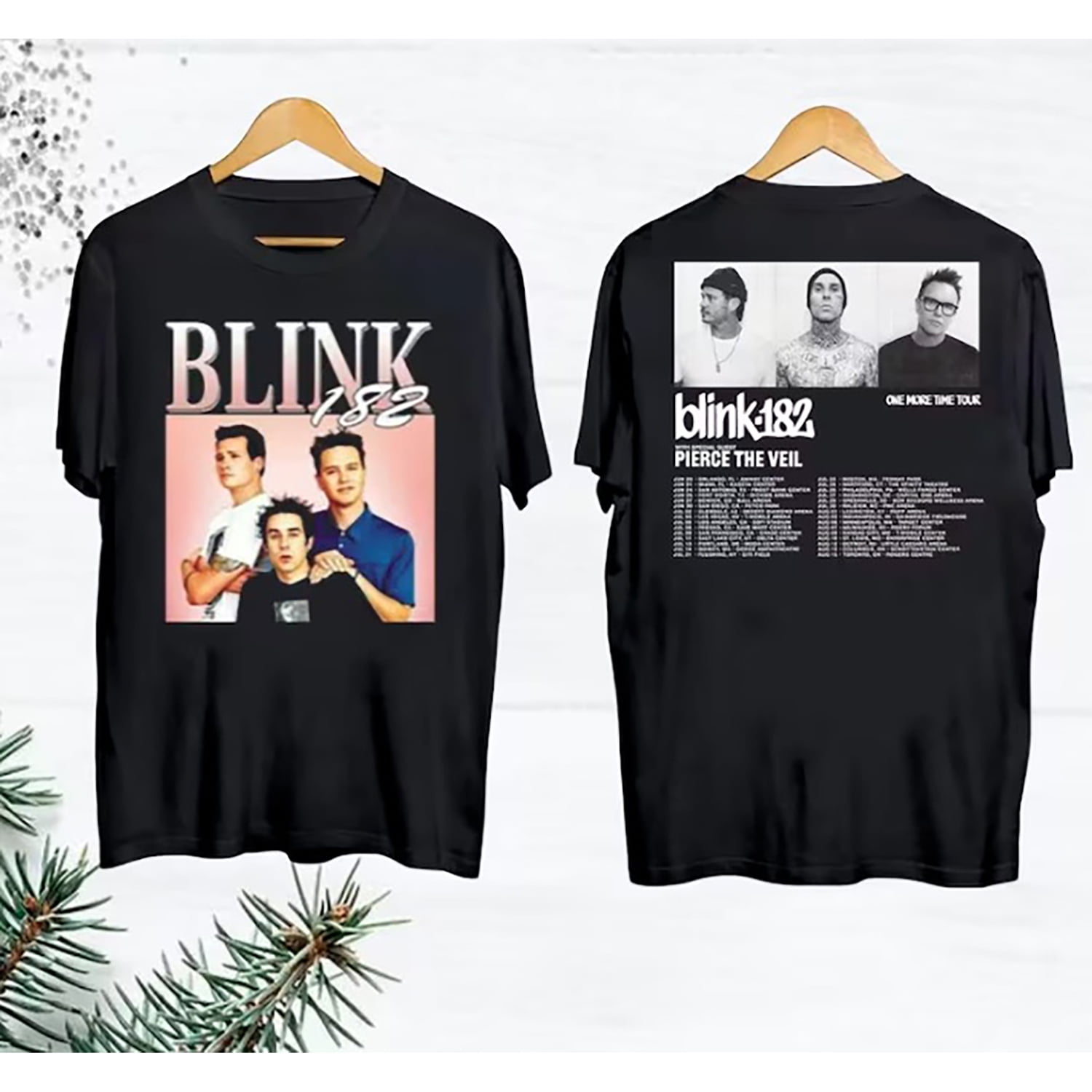 182 Blink Band 2024 Tour World Cotton T-Shirt - Walmart.com