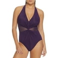 thumbnail image 1 of $182 Michael Kors One Piece Swimsuit, Sangria Purple, 8, 1 of 2