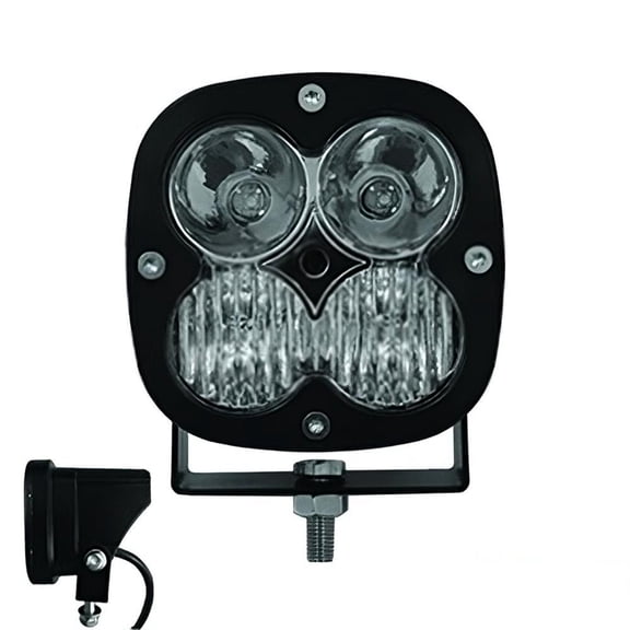 LED Light Pod Compatible with Flood & Spot (Combo) Beam Pattern 1820 Lumens 6000K Off-Road Driving Auxiliary Work Light Waterproof IP67 Compact Cube 2" Total Color Die-cast Mount