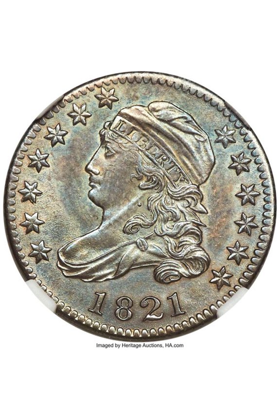 1821 10C Bust Dime Coin NGC MS65   Large Date - HAT785493012