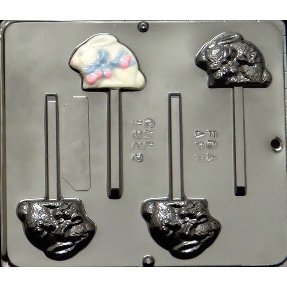 1822 Bunny Pop Lollipop Chocolate Candy Mold