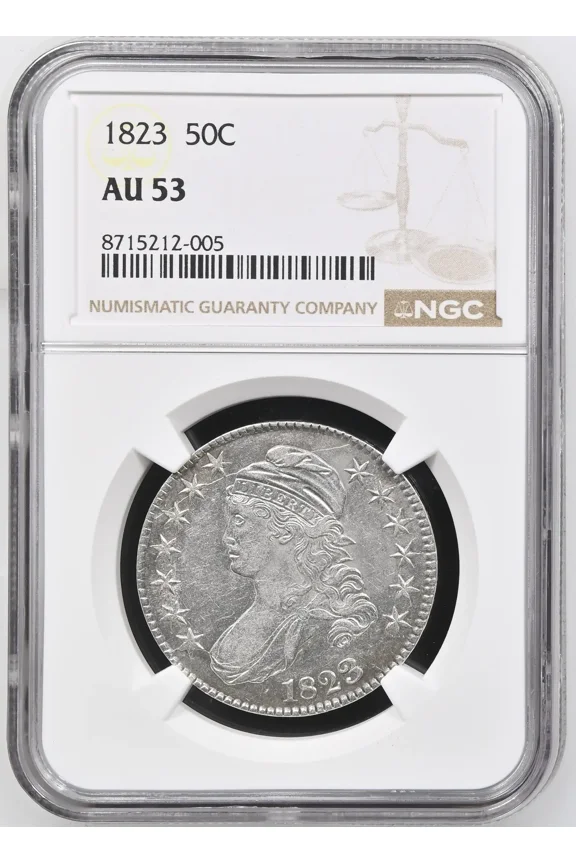 1823 Capped Bust Half Dollars NGC AU-53