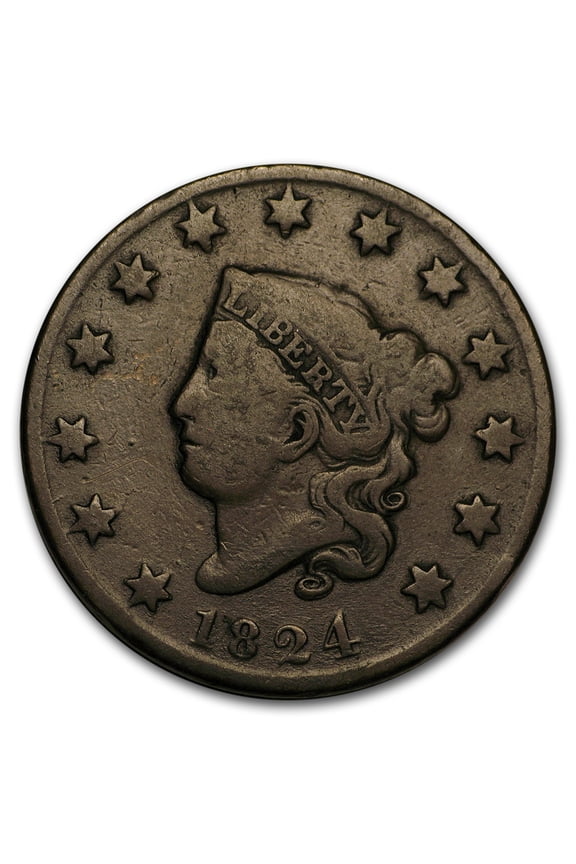 1824 Large Cent VG