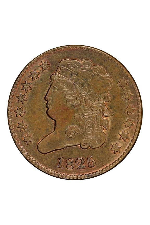 1825 P Classic Head Half Cent PCGS MS-62 BN