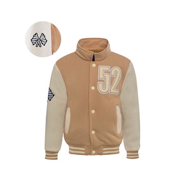 1826 Boy's Varsity Jackets with Sherpa Lining "52" patch.