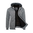 thumbnail image 1 of 1826 Mens Melange Fleece Hoodies with Sherpa Lining, 1 of 1