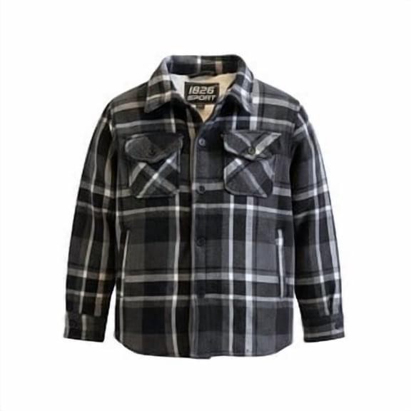 1826 Sports Boy's Flannel Shackets with Sherpa Lining