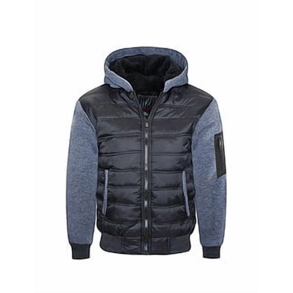 1826 Sports Boy's Sherpa Lined Quilted Jackets with Fleece Sleeves