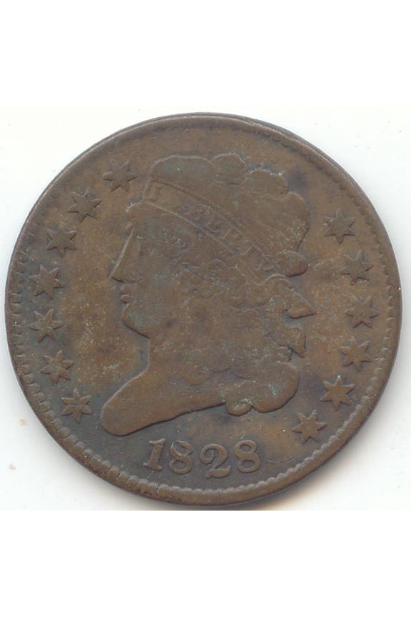 1828 Classic Head Half Cent, 13 Stars, VG-Fine