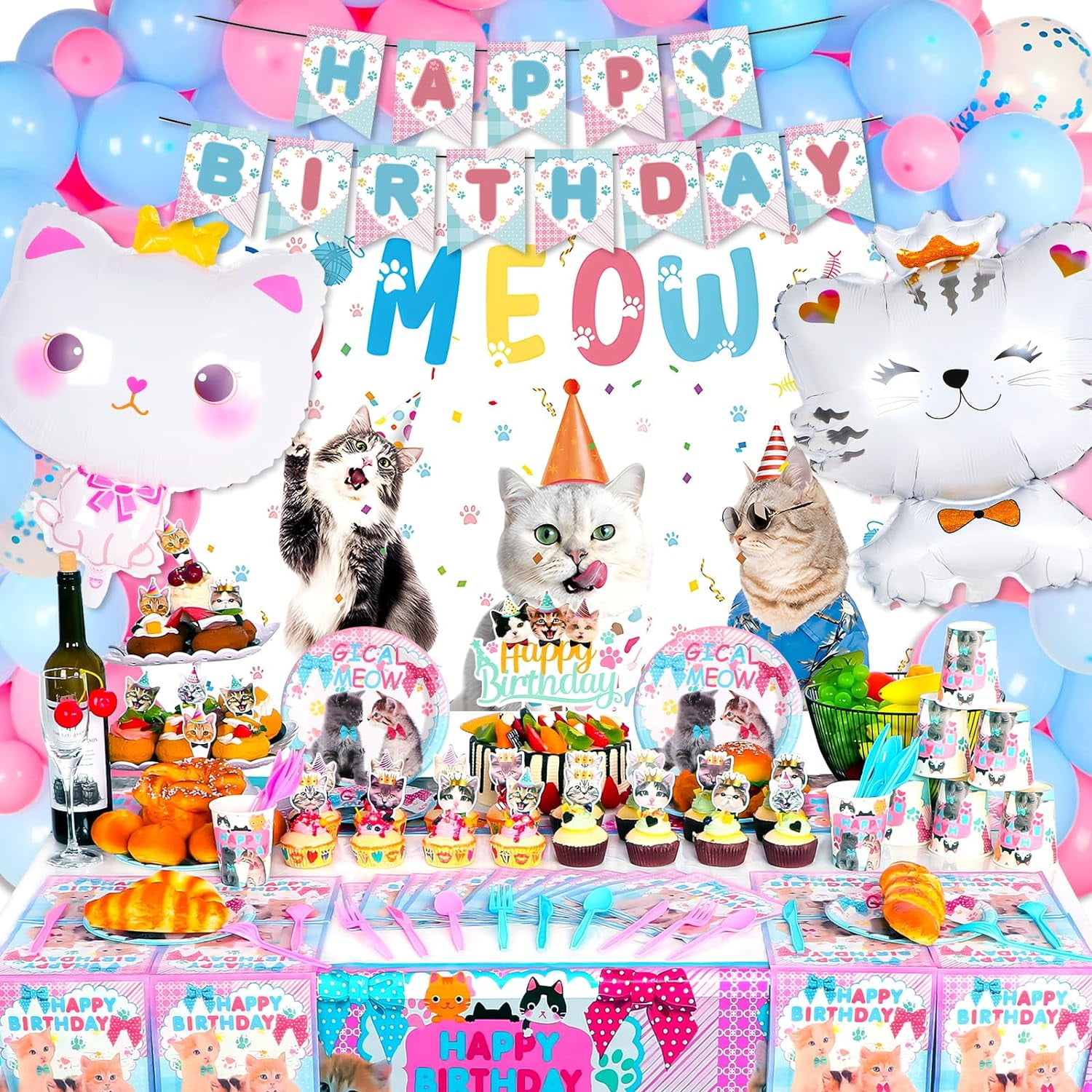 Cat party supplies walmart hotsell