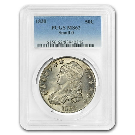 1830 Capped Bust Half Dollar MS-62 PCGS (Small 0)