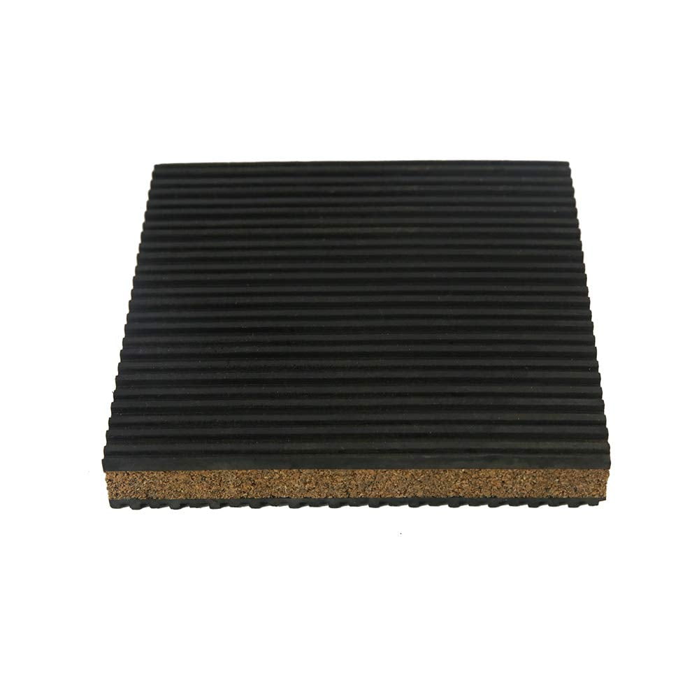 18309 Cork & Rubber Anti Vibration Pads, Cork Isolation Pads (6"x6"x7/8