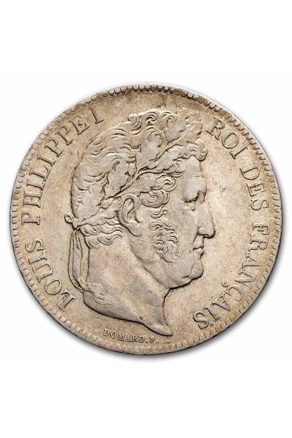 1832-1843 France Silver 5 Francs Louis Philippe I Avg Circ
