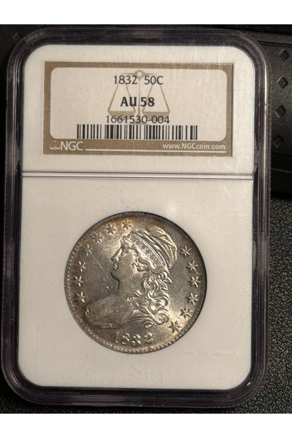 1832 Capped Bust Half Dollars NGC AU-58